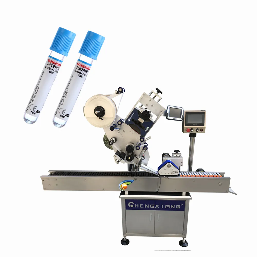 Automatic Medicine Syringe Ampoule Label Applicator Tube Labeling Machine for Paper Test Bottle Tube