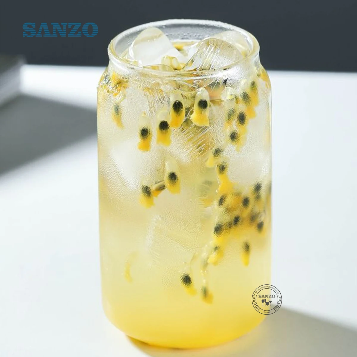 K18,Modern simple and creative can shape personalized for household transparent living room glass