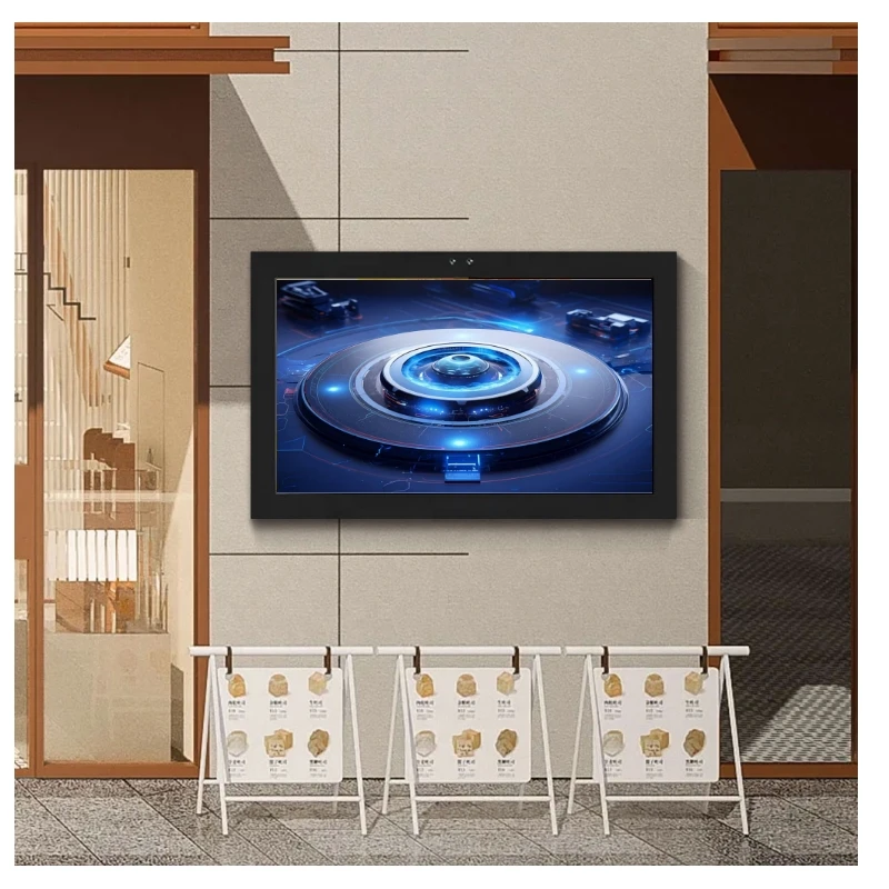 Лифт рекламная машина Wi-Fi воспроизведение сети ЖК-экран Крытый digital signage и дисплей