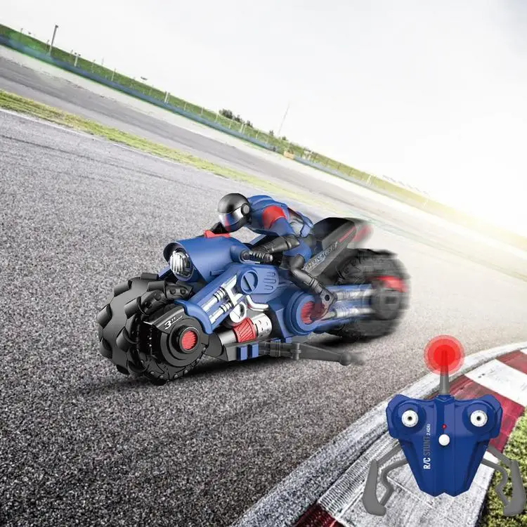 
1:10 Stunt Motorcycle Rotation Drift Certificated Motorcycle Toy Stunt Bike-rotation and Drift Two Colors Optional-high 