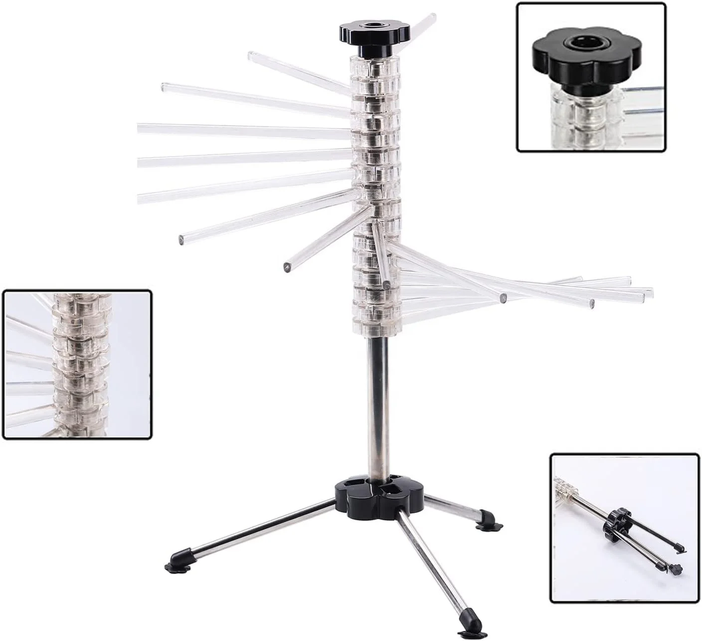 Collapsible Homemade Italia Spaghetti Dryer stainless steel Household Noodle Dryer Rack Hanging Pasta Drying Rack for Kitchen