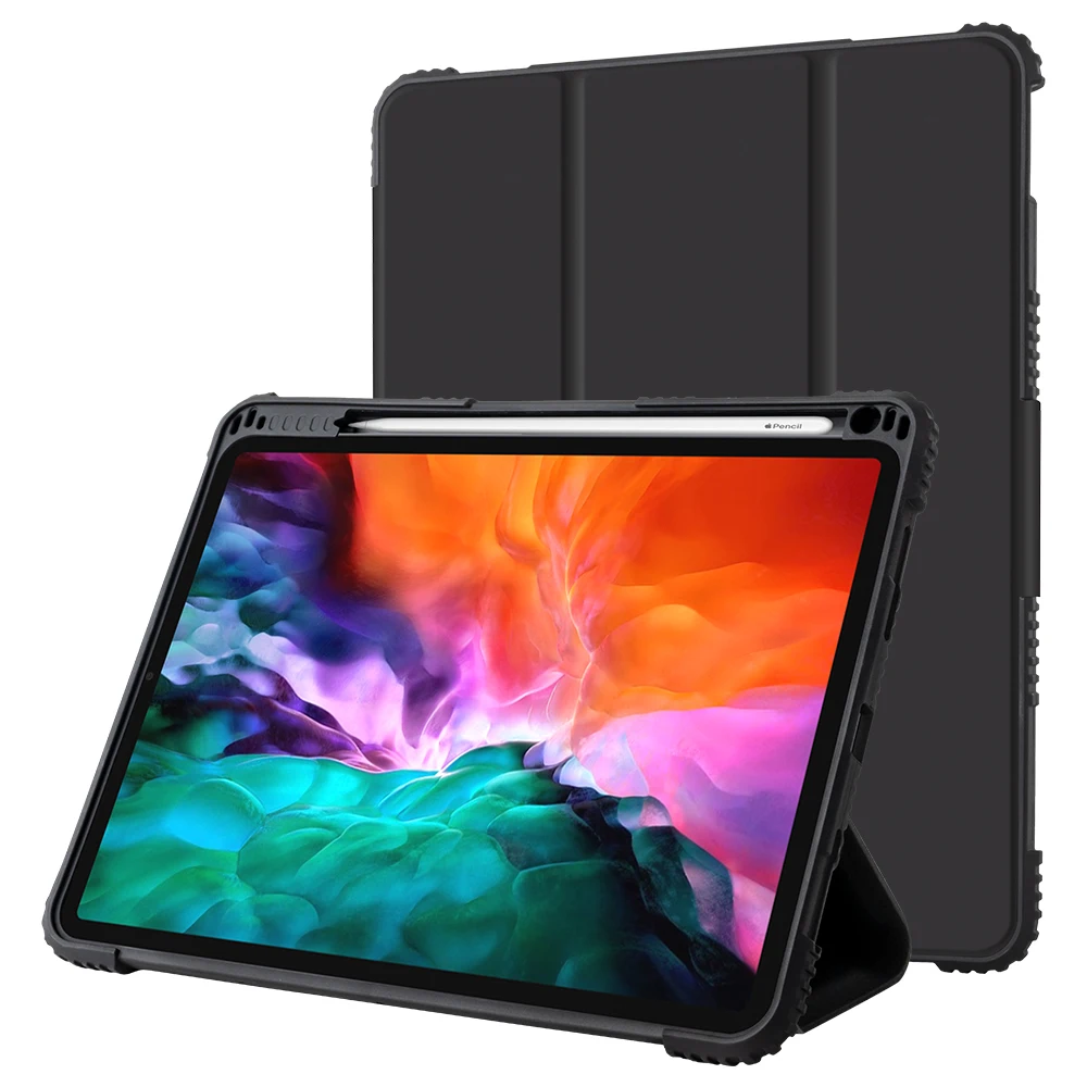 Laudtec Camera Cocer Case For iPad Air 2 For iPad 4 5 All Around Coverage Stable Kickstand Shockproof Tablet Case