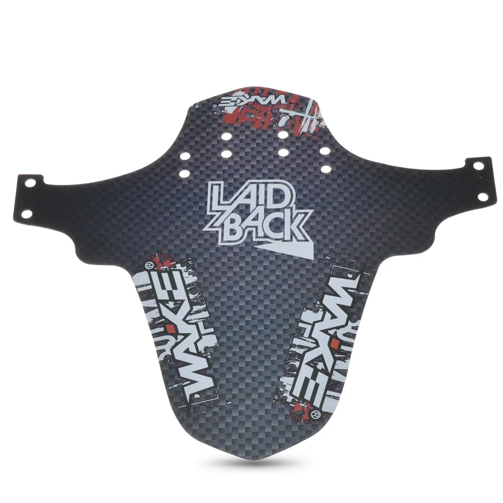 WAKE Road bike color fenders ultra-thin color printing foldable mudguard Bicycle accessories mudguard