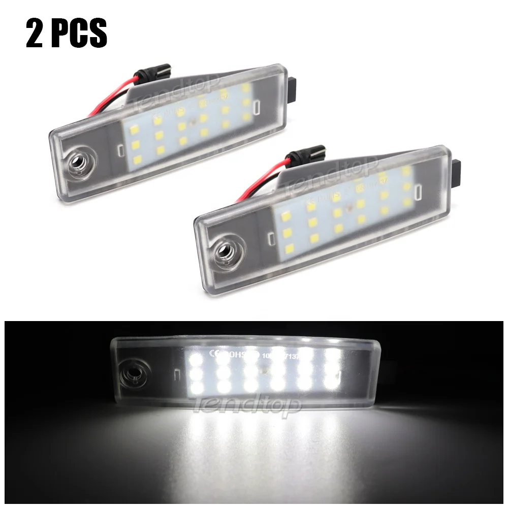 1 Pair Car style number LED License Plate Lights For LEXUS RX300 for TOYOTA Hiac Harrier S.B.V Highlander RAV4 Land Cruiser 200