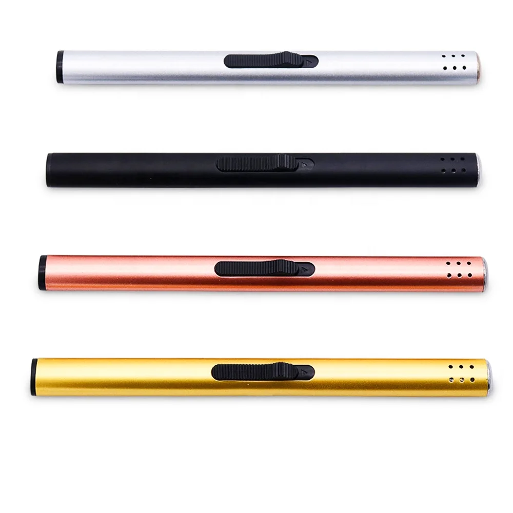 Wholesale Multifunction custom electric candle lighter usb arc lighter bbq candle cigarette  black candle lighters