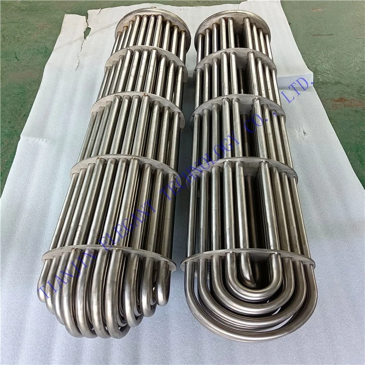 ASME titanium fin tube bundle for air cold heat exchanger/ stainless steel tube bundles for For Heat Transfer Recovery System