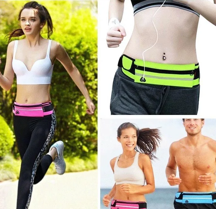 Custom Fashion Portable Waterproof Outdoor Sports Fanny Pack Running waist belt bags