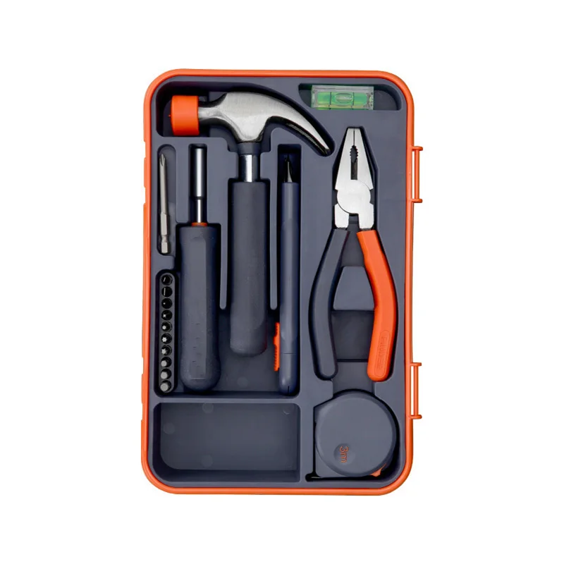 New home multi-function manual woodworking set repair 19pc hardware tool set