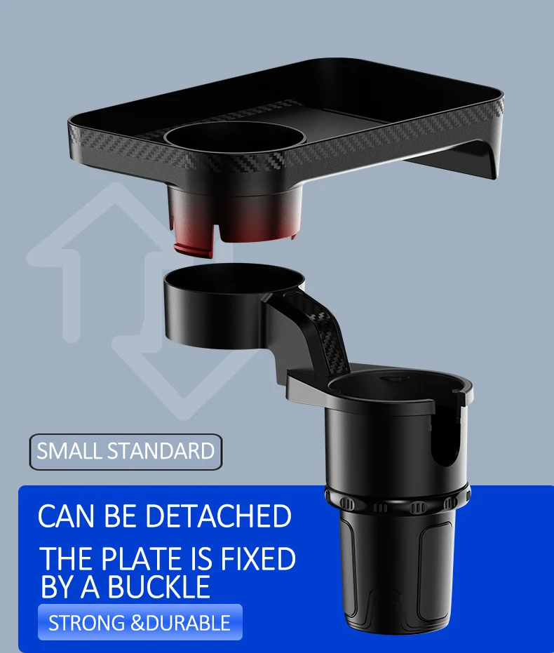 Upgrade High quality Vehicle-mounted Slip-proof 360  expanded  adapter tray  plastic coffee car cup holder for car