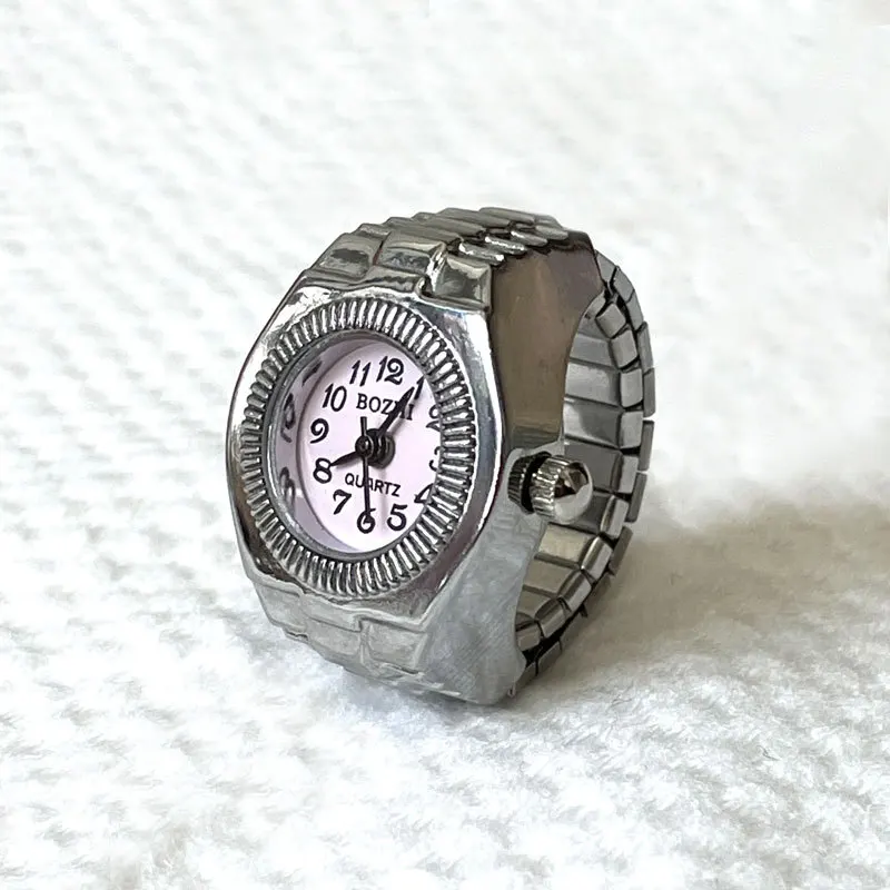 2020 New Arrival Fashion Ring Watch For Men Women Finger Creative Elastic Round Quartz