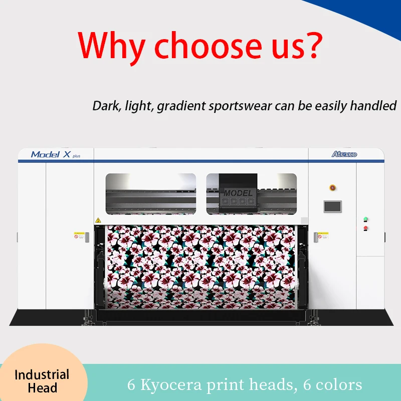 Heat press sportswear sublimation printing low weight paper high temperature dispersion ink 28g paper atexco machine