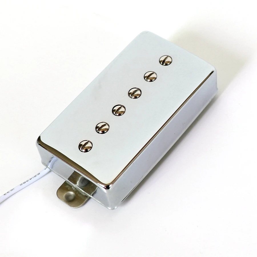 Никель-серебристая крышка и база P90 стиль LP гитарные звукосниматели с магнитной платой AlNiCo V для качественных гитар OEM