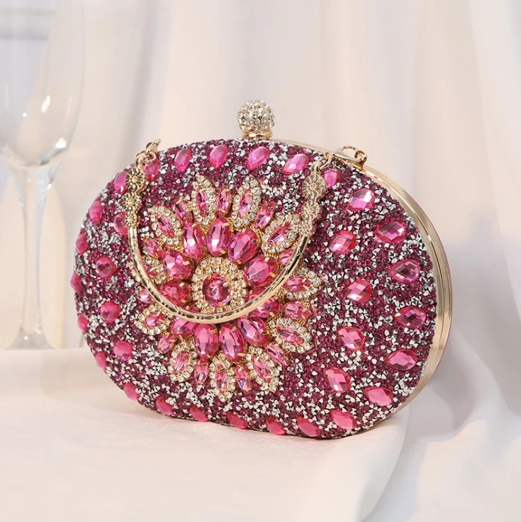 wholesale high quality wedding purse diamond crystal rhinestone evening bag women clutch bag evening bags