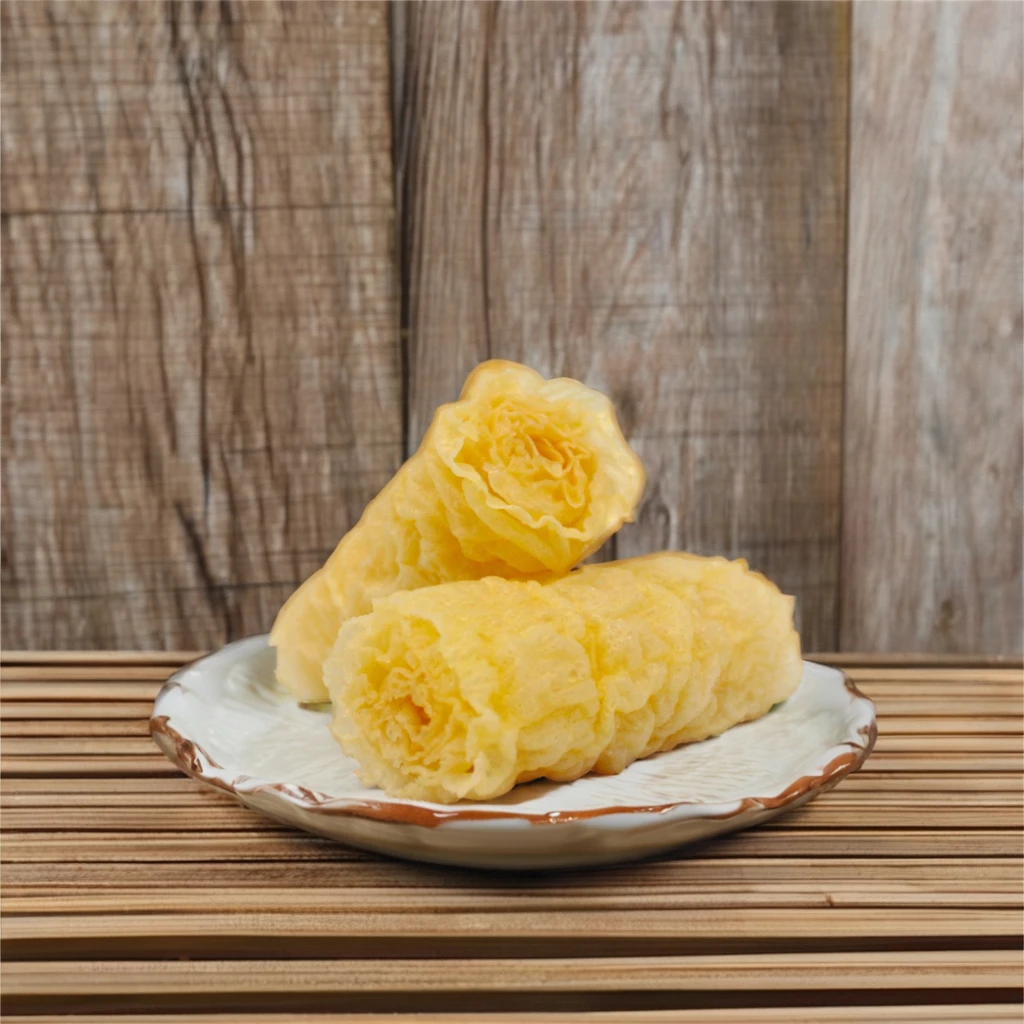 Gently rinse for 3 seconds to absorb the hot juice and taste smooth FRIED BEAN CURD SKIN