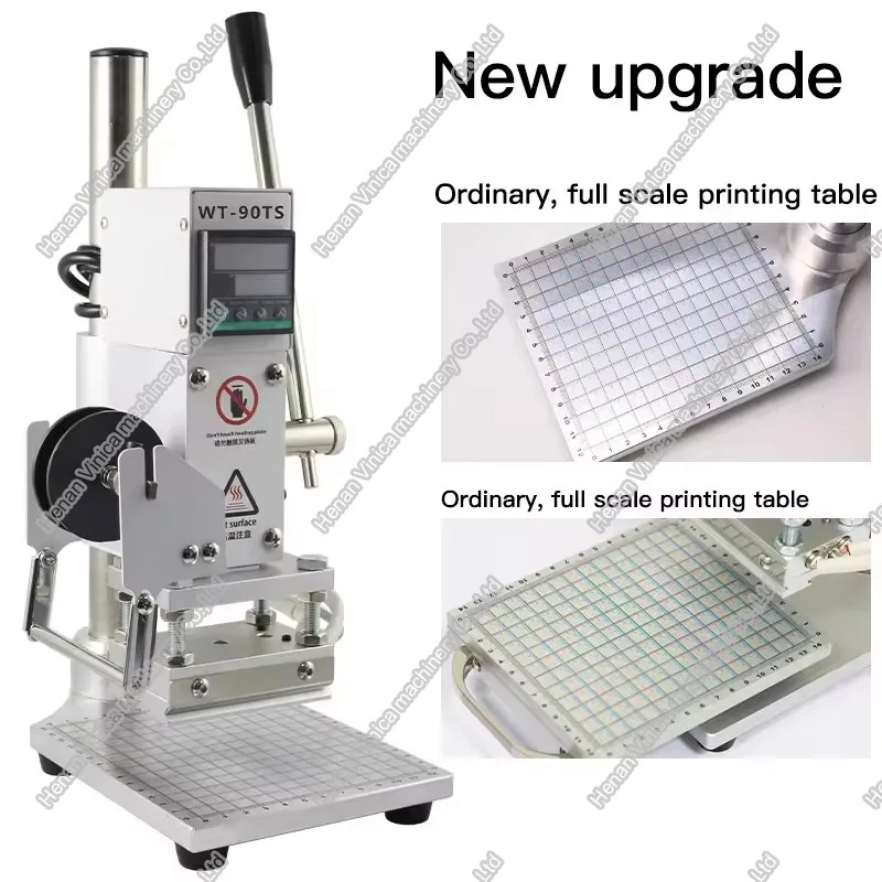 Vinica semi auto hot foil stamping machine for leather paper