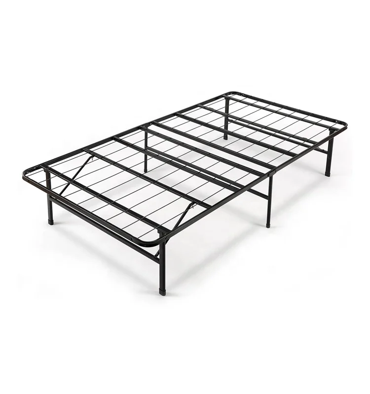 
Queen Folding Metal Bed Frame Storage Platform Mattress Base 