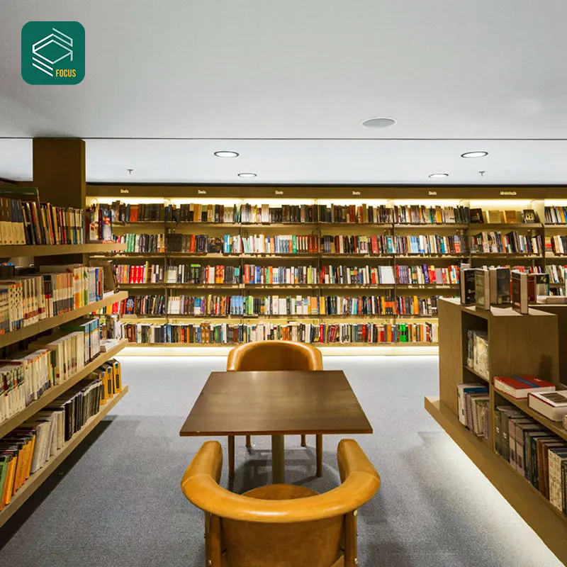 Modern Book Store Interior Design Commercial Books Display Shelves For Book Store