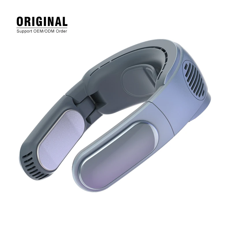 Best Selling Mini Portable Cooling Hanging 2022 Negative Ion Air Cooler Bladeless Plate Navy And Heating Personal Neck Fan