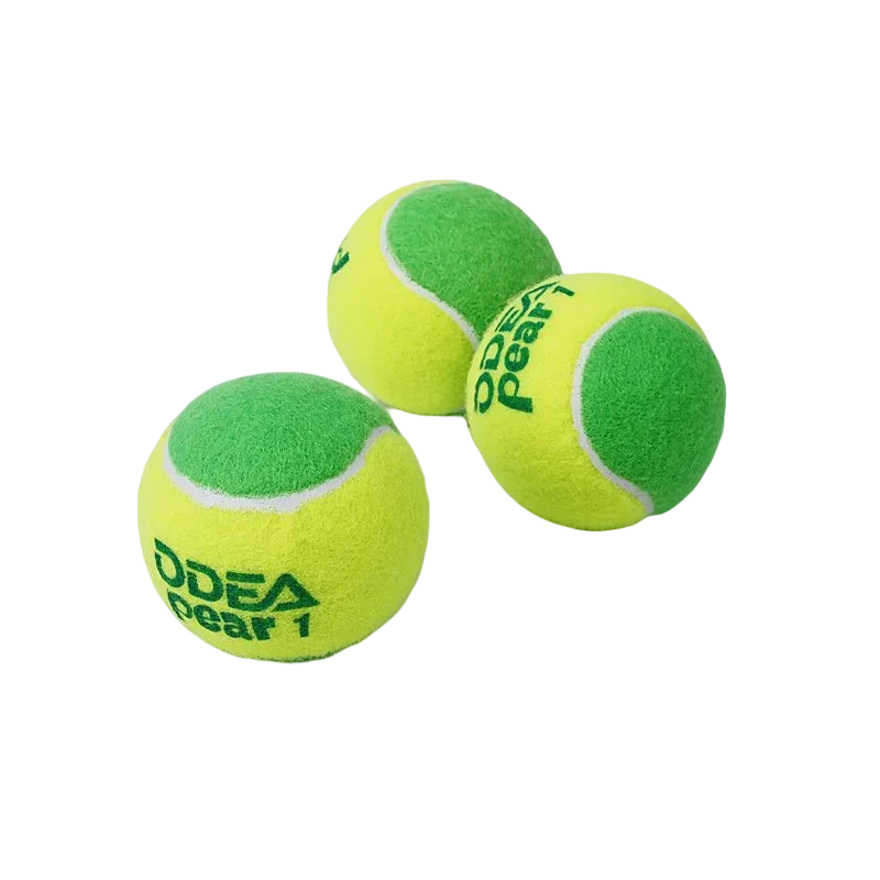 ODEA  Tennis Balls Kids Green Transition Tennis for Children Over 9 Year Old Beginner Decompression 25% Practice Tenis Ball 6Pcs