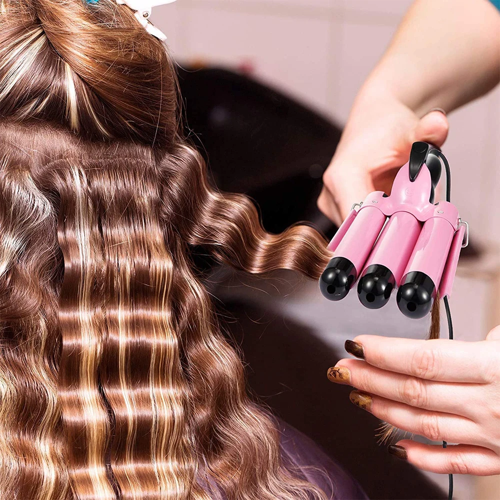 Wholesale Big Barrel 360 Degree Hair Curler Different Types Professional Styler Hair Curling Iron Waver 3 In 1 Hair Curler
