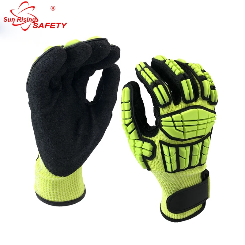 SRSAFETY Anti impact cut-resistant protective guantes EN 388/ Ansi A4 glove