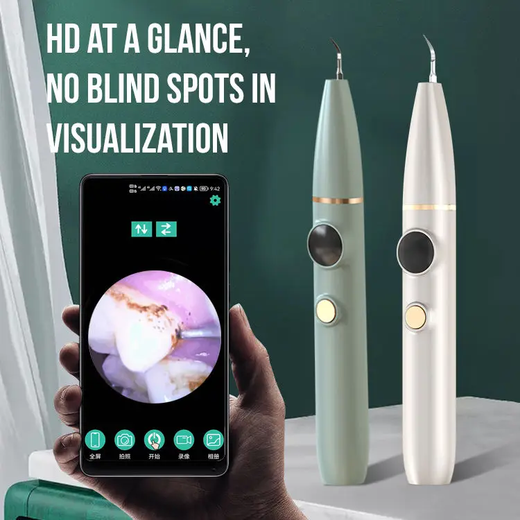 2024 Jssan New Dental Visible Electric Sonic Tooth Cleaner Smart APP Plaque Calculus Remover Oral Camera