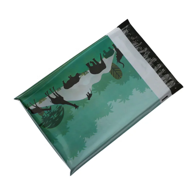 Green and biodegradable custom logo security poly express bags compostable courier bag