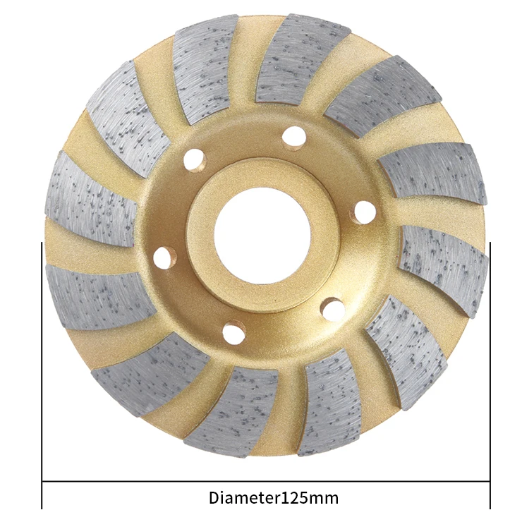 stone polish segmented turbo diamond cup grinding wheel