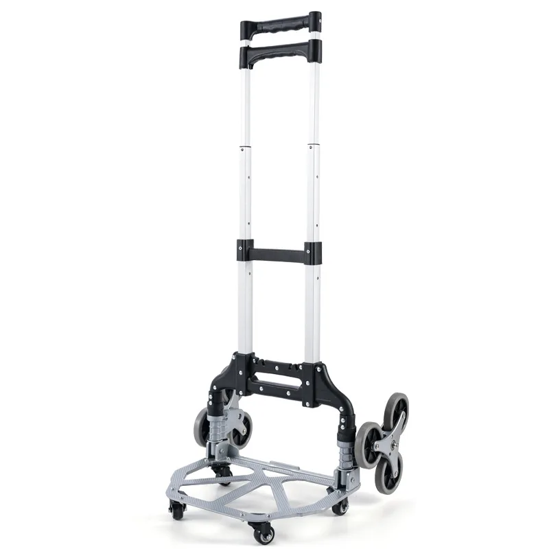 75kg Folding Hand Trolley Aluminium Alloy Climbing Stairs Hand Cart