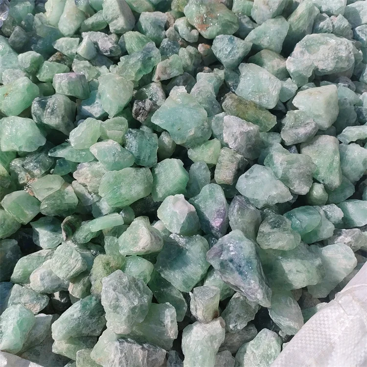 Wholesale Stones And Crystals Natural Raw Rainbow Fluorite Healing Rough Stone for house Decorative