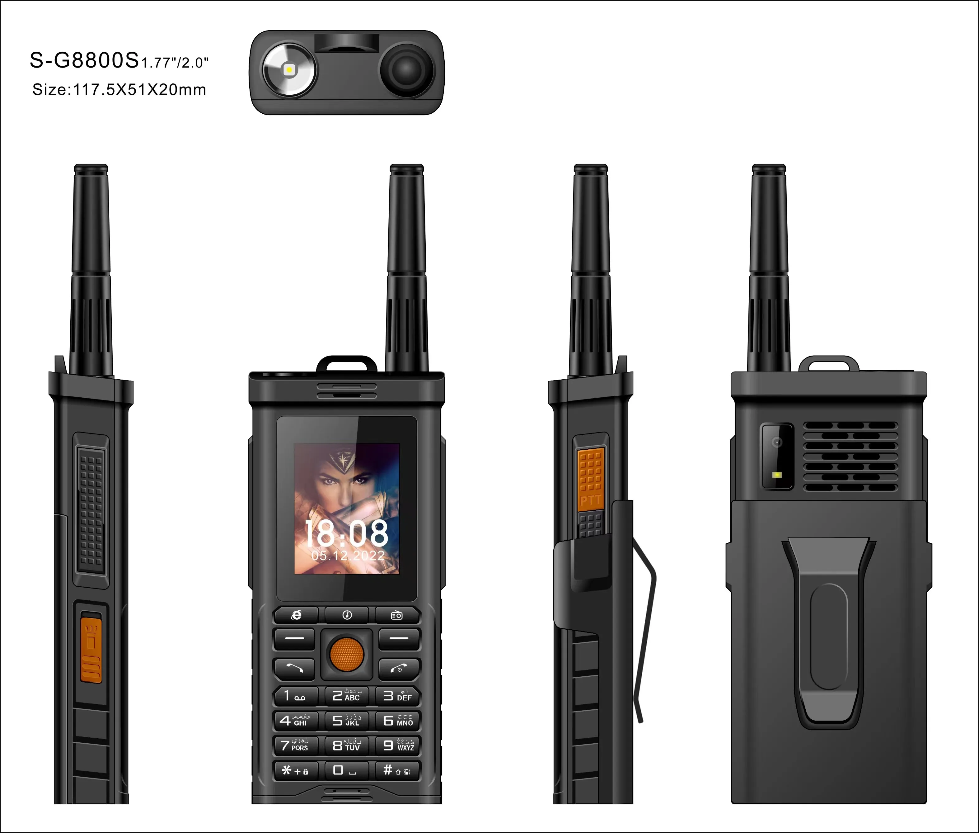 S-G8800s бар телефон Новый OEM 2g телефон с расширенными сервисными возможностями 1,77 дюймов радио