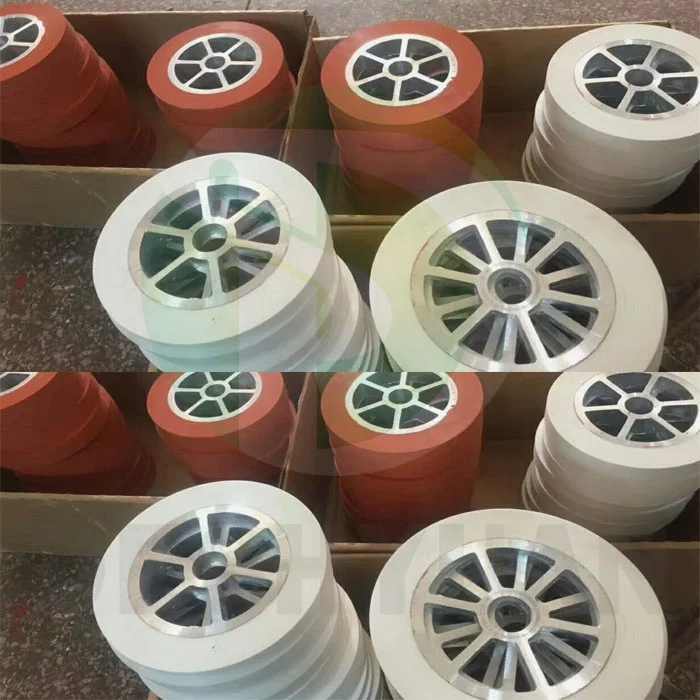 hot stamping silicone rubber wheel for PS Photo Frame