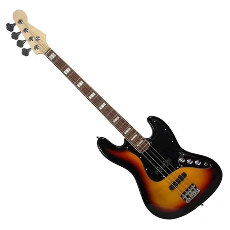 Correct entry-level rock roll bass four-string electric bass