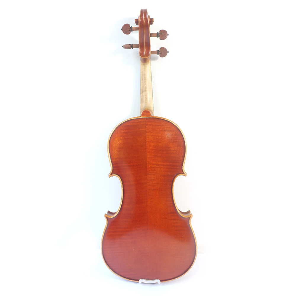 professional handmade european solid flame maple violin made in China with case bow roson