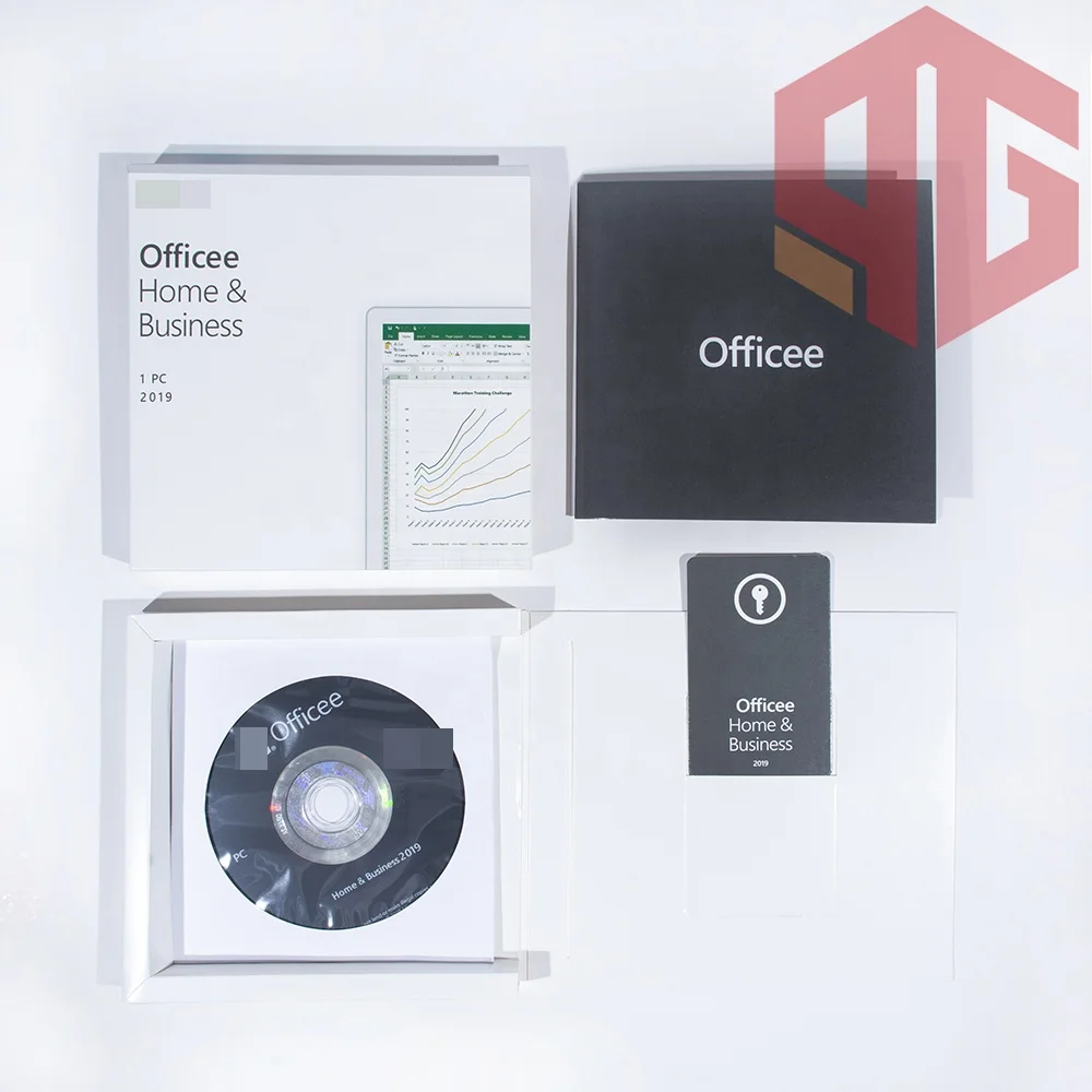 Selling top  Genuine 100% officee 2019 home and business  key for pc retail box 2019 hb online  activation