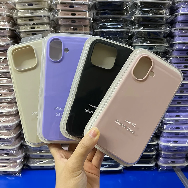 Жидкие силиконовые чехлы для iPhone 16 роскошный чехол чувствительная кожа силиконовый крышка жидкий
