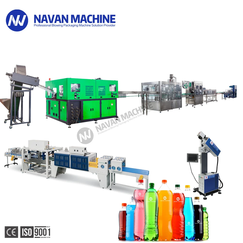 Navan Machine Complete Carbonated Water Soda Sparkling Soft Drink Bottle Beverage Filling Line
