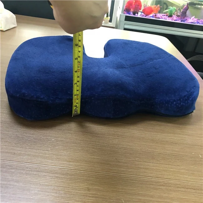 Orthopedic Memory Foam Coccyx Seat Cushion for Tailbone Pain, Sciatica, and Black Pain Relief Office Chair Wheelchair Car Seat