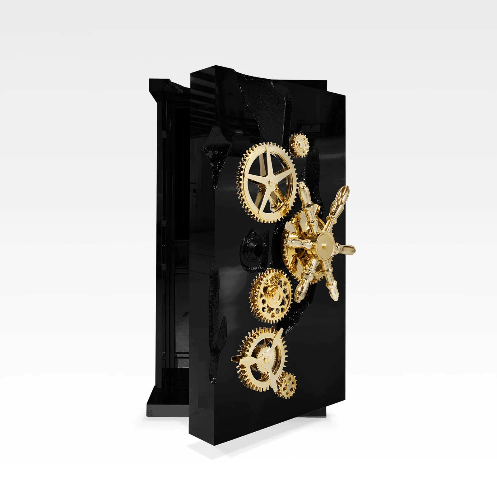 Black plated stainless steel wine cabinet Anti-theft large capacity safe Safe Luxury high-end art home furniture safe