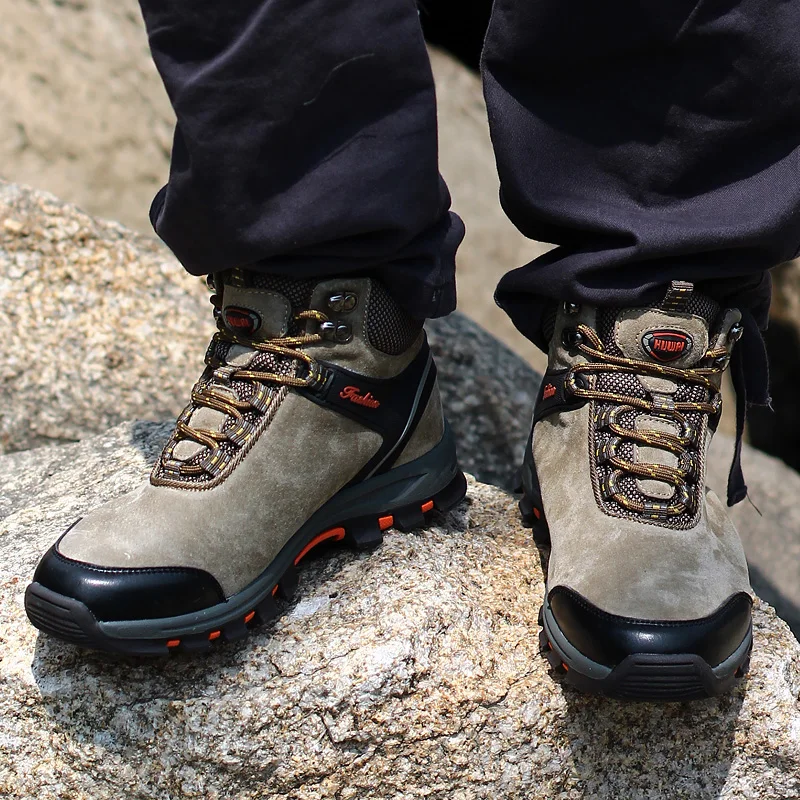 high quality winter weart outdoor high-top hiking shoes