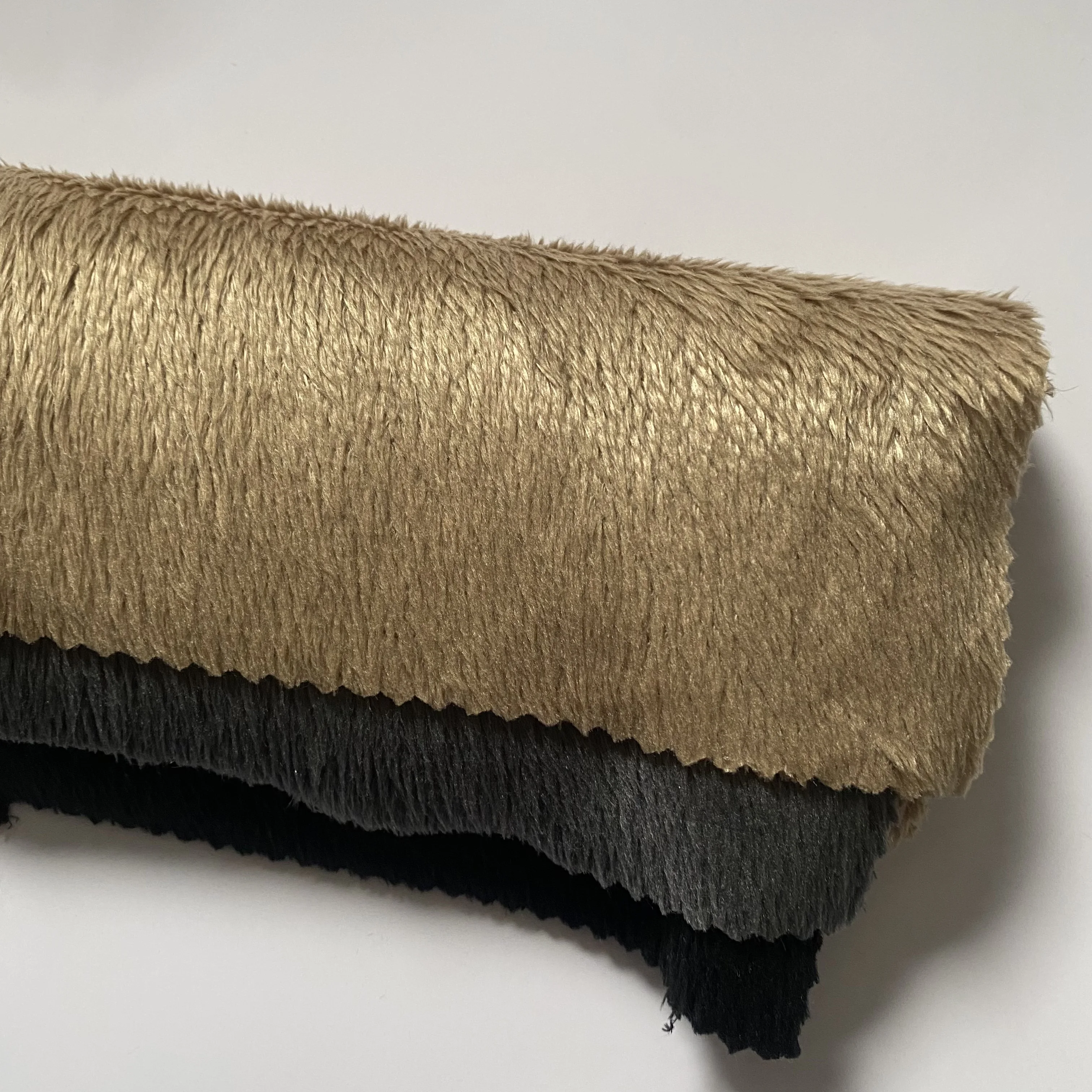 100% polyester cheap warp knitting turkiye long hair 5mm super soft velboa fabric for shoe garments