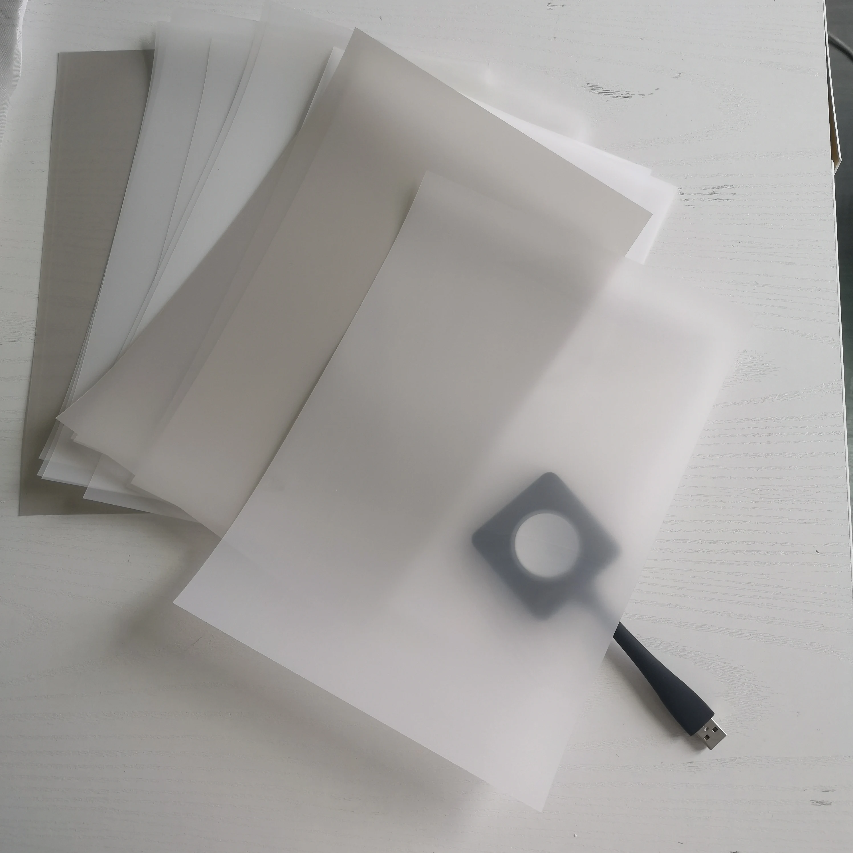 Factory Direct Price Advertising Holographic gray Holographic Film For Rear Projection stick on glass