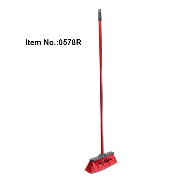 HQ0578R cheap black color Indian PP broom with soft bristle home cleaning