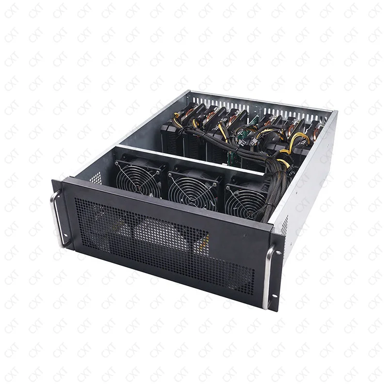 High quality 4U rackmount chassis 6 GPU rack machine OEM GPU pc server case