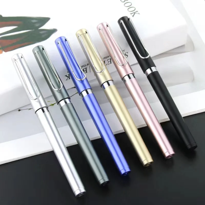 high quality accentuate Custom Promotional metal feel Gel Ink Gel Pen With Logo