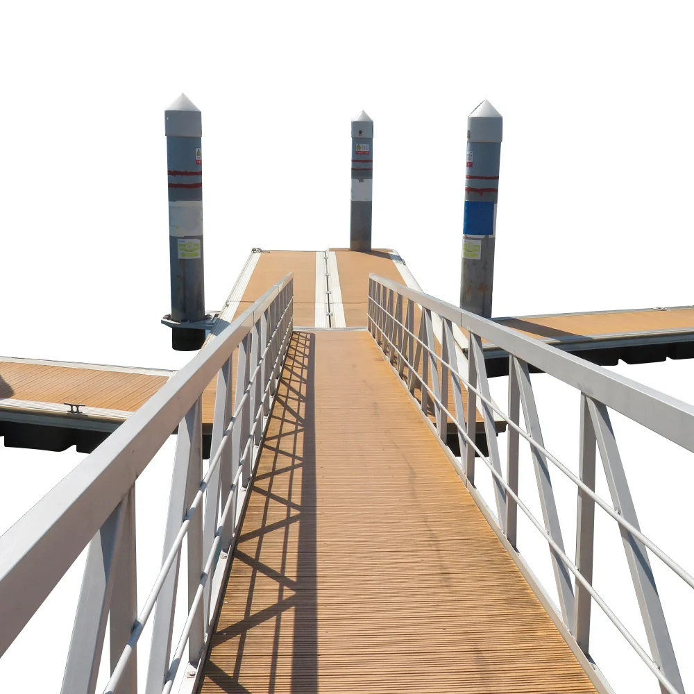 Floating Docks Yacht Lake Floating Pontoon Marine Aluminum Yacht Wharf Jetty Decking Berth Dock Floating Bridges