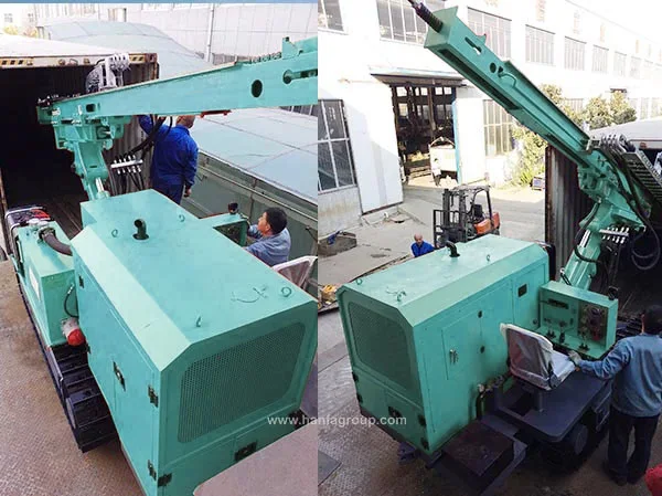 Hydraulic press driver well machine borehole blasting rig hole diamond drilling rig pipe well machine