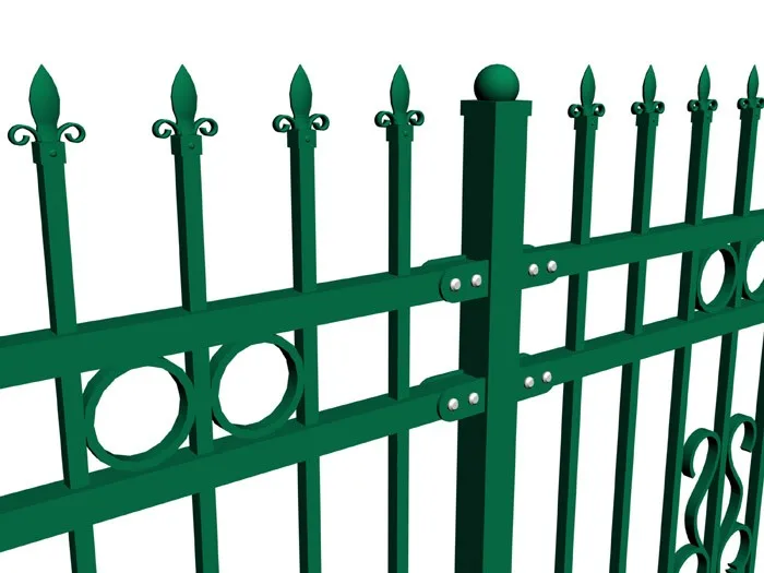Galvanize Iron Outdoor Fencing Garden House Steel Ornamental Guardrail Powder Coated Metal Fence Panel