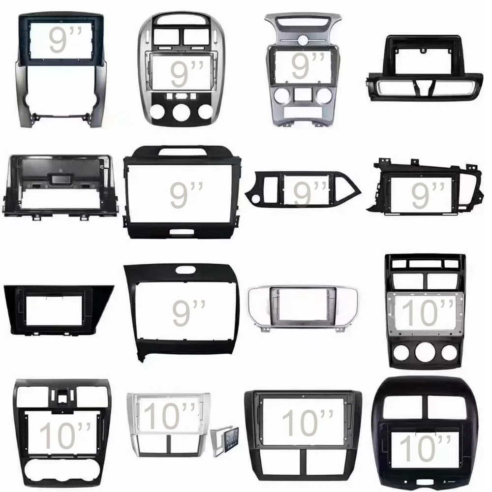 For Mitsubishi I200 Triton xpander montero grandis ASX mirage faros evo eclipse Galant colt Android car stereo radio dvd frame