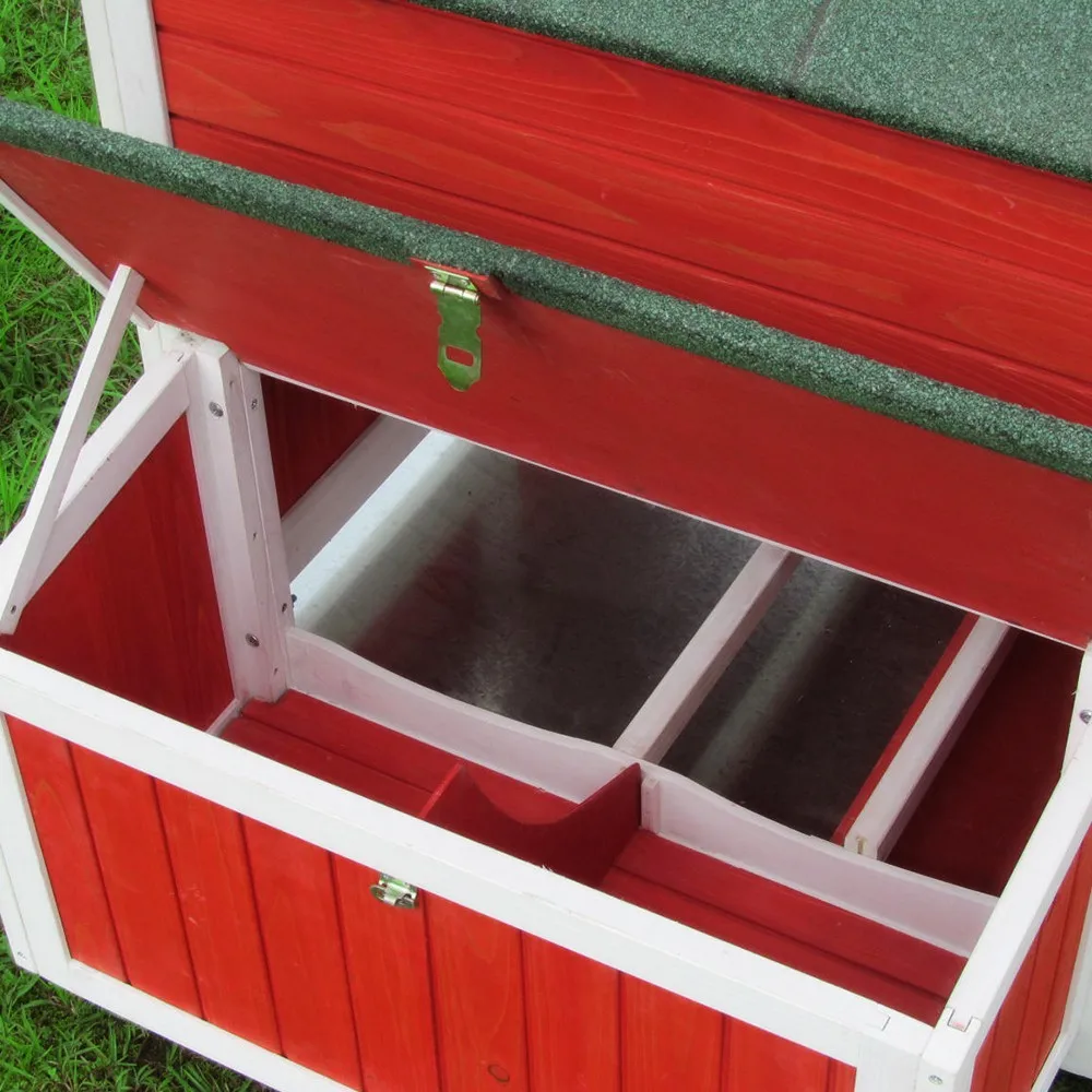 New Wooden Chicken Coop House Outdoor Rabbit Hen Pet Houses Cages With Large Metal Walk In Chicken Run Cages